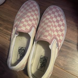 Pink Checkered Vans